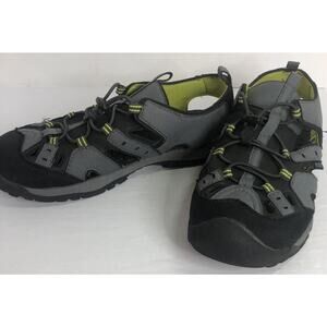 Sports Sandals Size 6 Northside Unisex Kids Burke II Gray Black Bungee Laces
